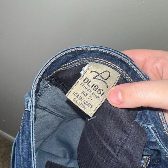 DL1961 Cindy Low Rise Slim Bootcut Jeans Mariner Wash Size 29 Y2K Vintage - Picture 5 of 8